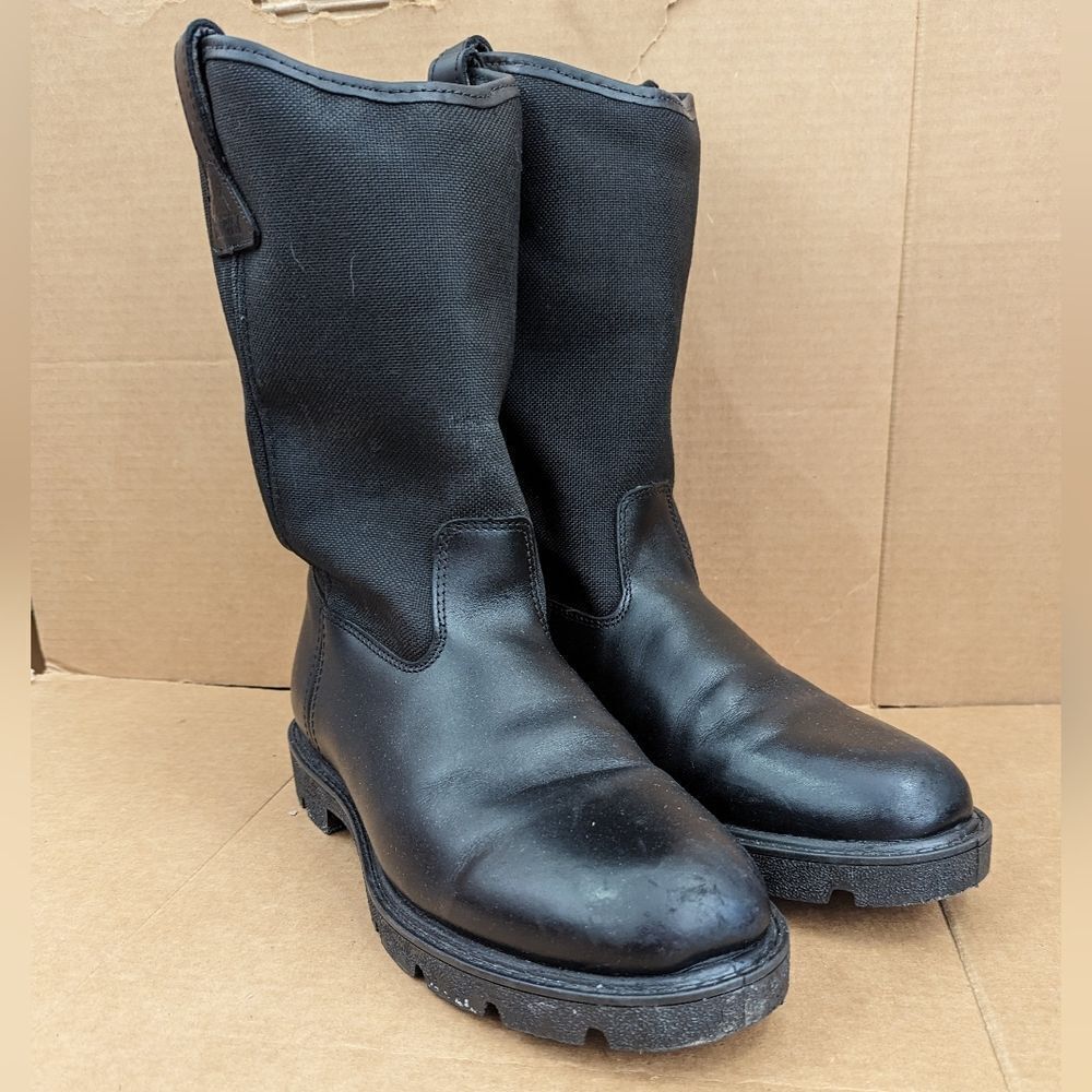 Rocky Warden Pull-On Wellington Black Work Western Boots Mens Size 11 MW - Picture 2 of 9